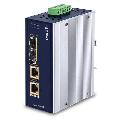 PLANET IGUP-2205AT konwerter sieciowy 1000 Mbit/s Multifunkcyjny Pojedynczy Niebieski