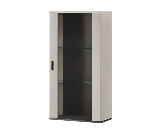 Witryna wisząca S2 SOHO 60x29x112 kaszmir+ czarny