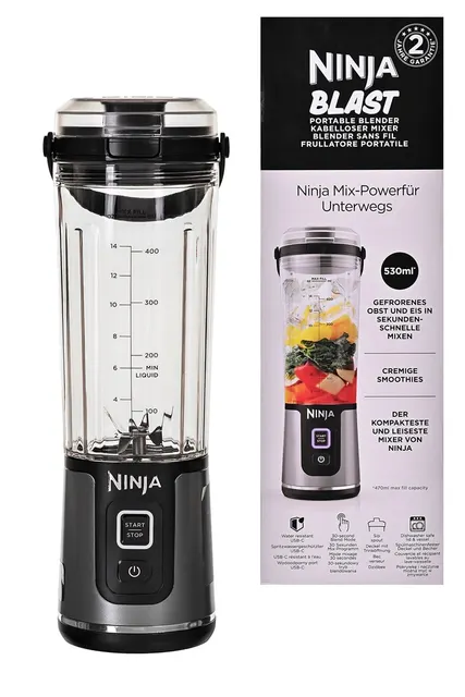 Blender sportowy Ninja Blast 0 53L 14 4W Czarny