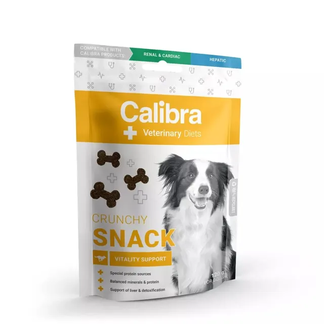 CALIBRA VD DOG CRUNCHY SNACK VITALITY SUPPORT 120G