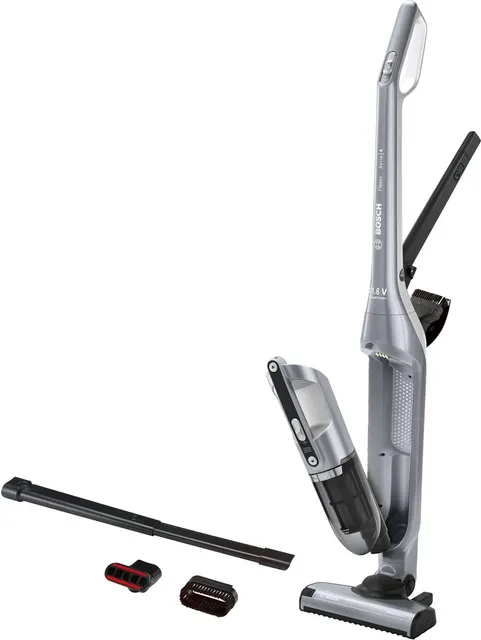 Bosch BCH3P210 okurzacz na kiju/szczotka elektryczna Odkurzacz stojący 2 w 1 AC/Bateria Suchy Bez worka 0 4 l Czarny Szary