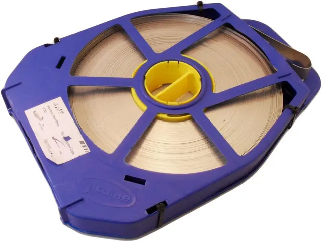 Extralink Taśma ze stali nierdzewnej 0 7mm do mocowania na słupach energetycznych 20mm x 0 7mm 50m