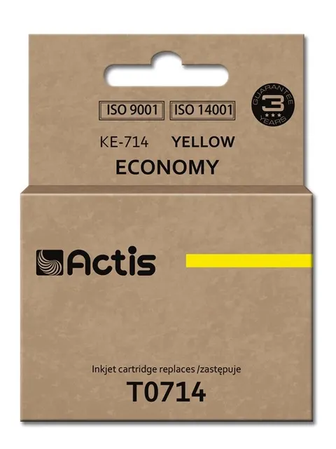 Actis KE-714 Tusz (zamiennik Epson T0714 T0894 T1004; Standard; 13.5 ml; żółty)
