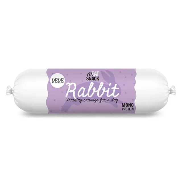 Paka Zwierzaka Pepe kiełbaski meat snack królik 200g