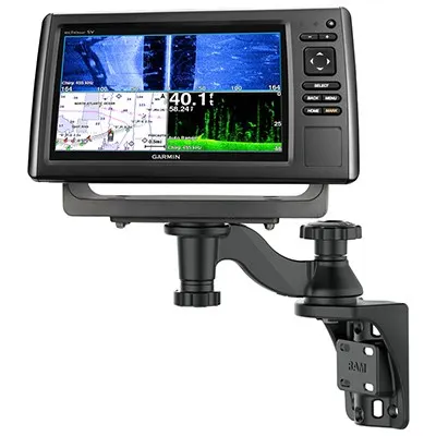RAM® Pionowe mocowanie z ramieniem obrotowym 6 do echosondy wędkarskiej i plotera