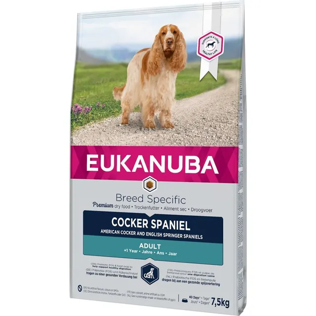 Eukanuba Breed Specific Cocker Spaniel Adult - sucha karma dla psa - 7 5 kg
