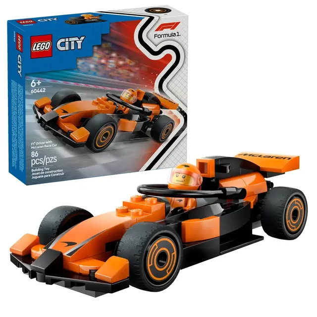 LEGO City 60442 - F1 Kierowca i bolid McLaren
