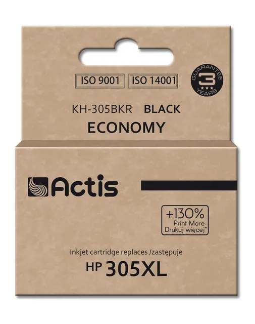 Actis KH-305BKR Tusz (zamiennik do HP 305XL 3YM62A; Standard; 20 ml; czarny)