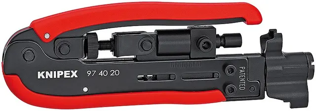 Szczypce Knipex do kabli i złączy F BNC RCA