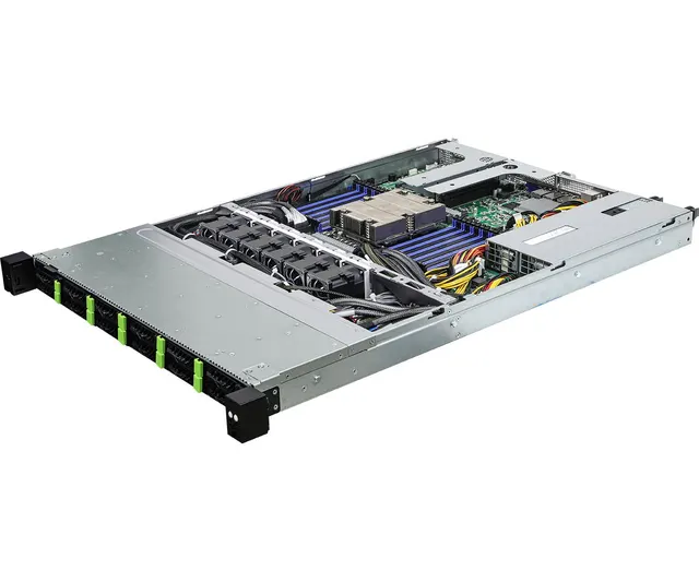 Platforma ASRock Rack (1U) AMD Epyc 9004 (12xSFF 2xGbE 2x10GbE Red. PSU IPMI)