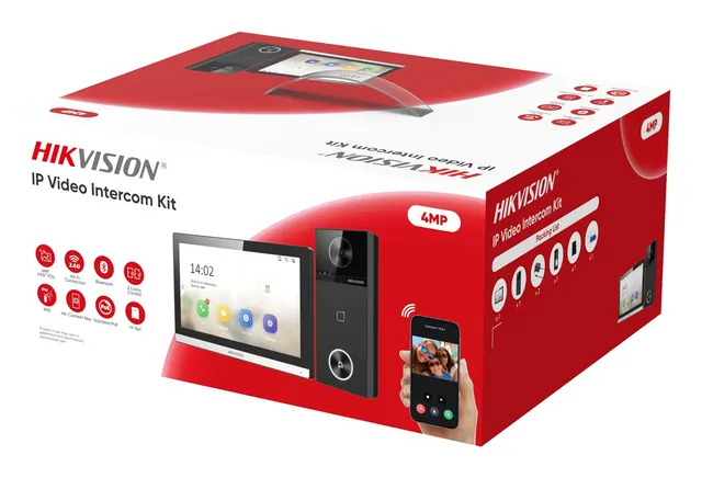 Hikvision DS-KIS610-P wideodomofon 17 8 cm (7 ) Czarny