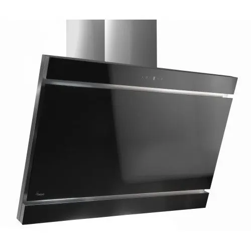 Okap kominowy AKPO WK-9 KASTOS 60 cm, czarne szkło, LED, czarny