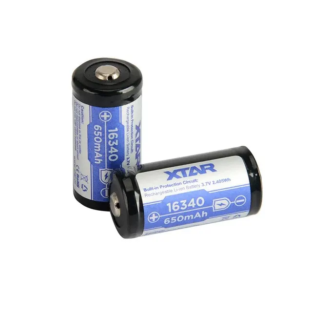 XTAR AKUMULATOR 16340/R-CR123 3 7V 650MAH LI-ION Z ZABEZPIECZENIEM 16340-650