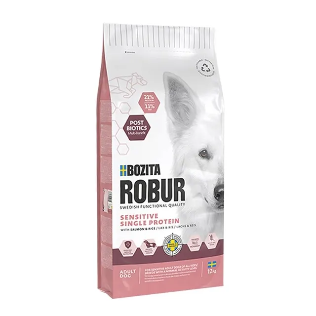 Bozita Robur Adult Sensitive Single Protein Salmon 12kg
