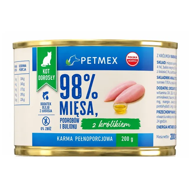 Petmex z królikiem dla kotów dorosłych 200g