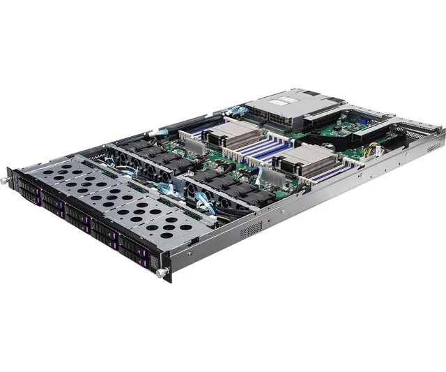 Platforma ASRock Rack (1U) AMD Epyc 7000 (10xSFF Red. PSU IPMI)