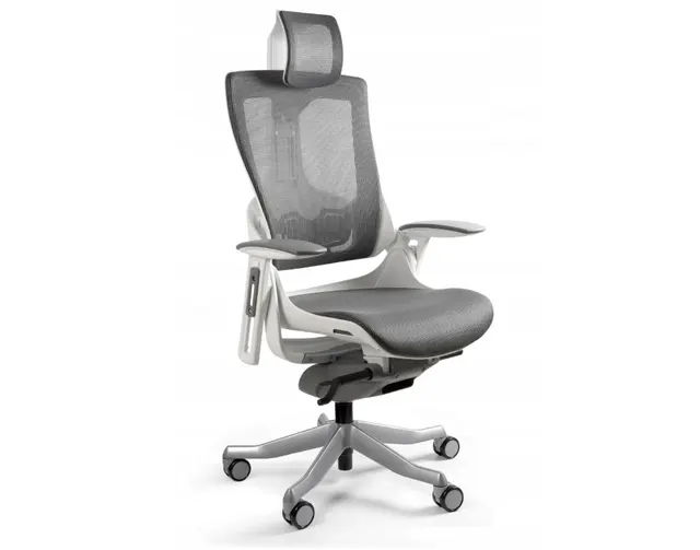 Fotel biurowy Wau 2 NW41 siatka charcoal/biały