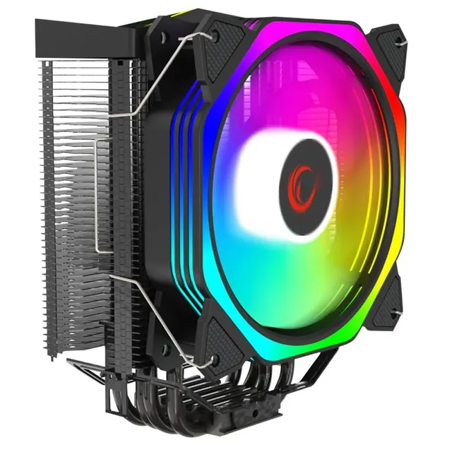 RAMPAGE CHŁODZENIE PROCESORA OCTAGON C50 LGA 1700/AM5 1800RPM WENTYLATOR 120MM ARGB, czarny