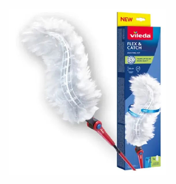 Miotełka do kurzu Vileda z długą rączką + 1 wkład Flex&Catch