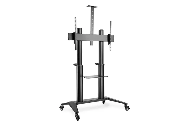 Stojak mobilny pojedynczy z półką i uchwytem na kamerę 1xLCD max. 120 max. 140kg
