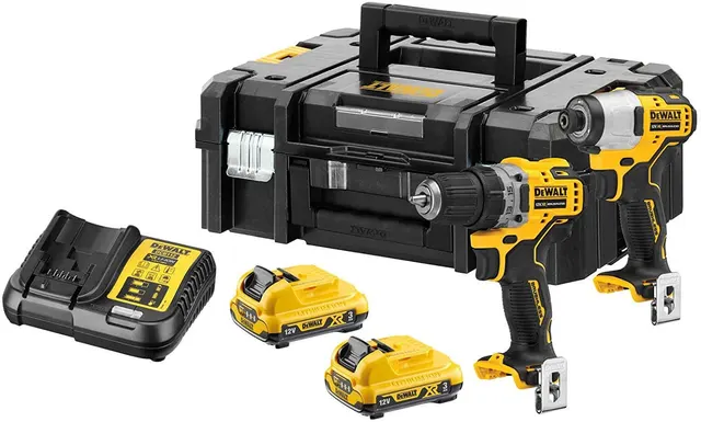 DeWALT DCK2110L2T-QW wkrętak zasilany/zakrętark udarowy Czarny Żółty
