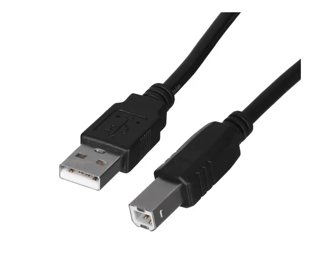 Kabel Lanberg CA-USBA-10CC-0018-BK (USB 2.0 M - USB 2.0 M; 1 8m; kolor czarny)