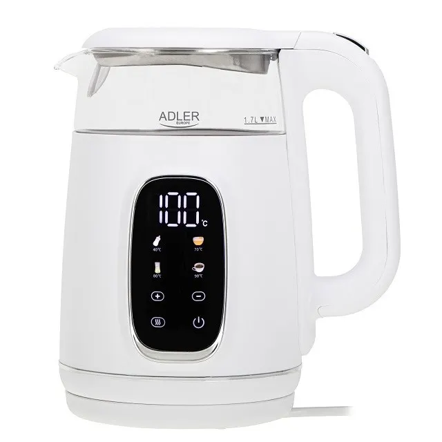 Czajnik elektryczny ADLER AD 1305 biało-srebrny