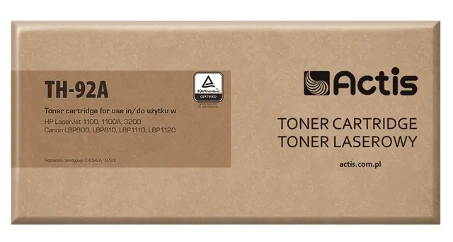 Actis TH-92A Toner (zamiennik HP 92A C4092A Canon EP-22; Standard; 2500 stron; czarny)