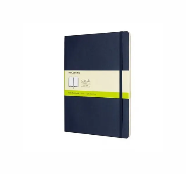 MOLESKINE Notes XL (19x25cm) gładki miękka oprawa sapphire blue 192 strony niebieski