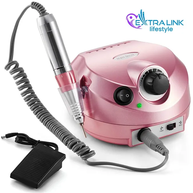Extralink Nail Drill 202 Różowa, Frezarka do paznokci, 65W