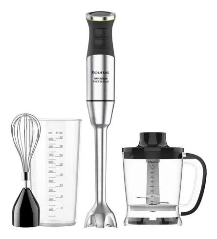 Blender ręczny z akcesoriami Taurus 1500W (choper trzepaczka stalowa końcówka miarka)
