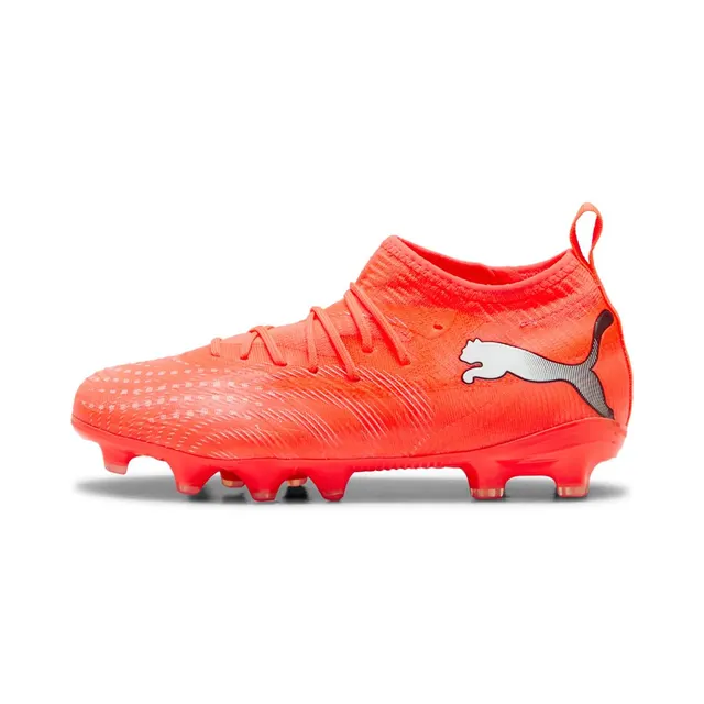 PUMA Future 9 Match FG/AG Jr Piłka nożna Męski Pomarańczowy Biały, rozmiar 37