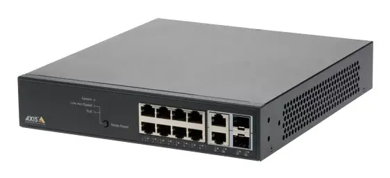 Axis 01191-002 przełącznik sieciowy Zarządzany Gigabit Ethernet (10/100/1000) Obsługa PoE Czarny