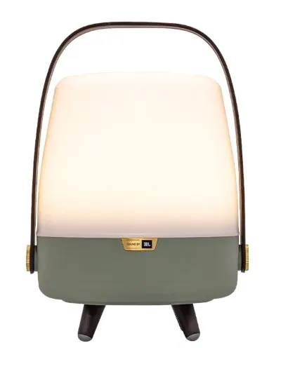 Kooduu Lite-up PLAY Mini Głośnik mono przenośny Zielony Biały Drewno 8 W