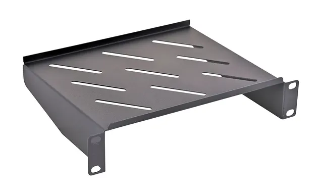 Półka stała Do szaf 10” Lanberg AK-1012-B (180 mm; kolor czarny)