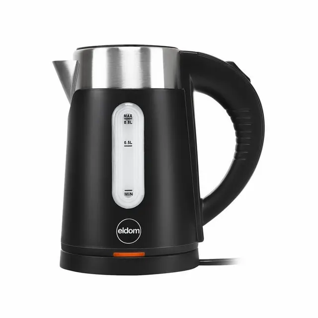 ELDOM CZAJNIK BEZPRZEWODOWY C185C TRIPO CZARNY 1000W 0 8 L BPA-FREE IZOLOWANY