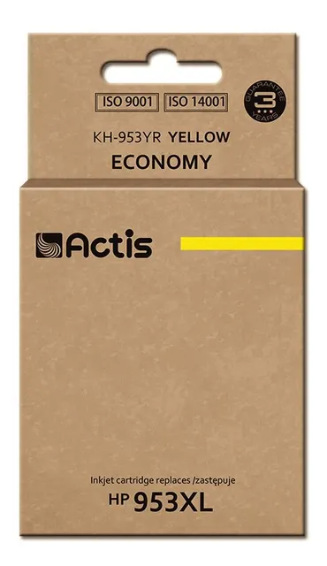 Actis KH-953YR Tusz (zamiennik HP 953XL F6U18AE; Standard; 25ml; żółty) - Nowy Chip