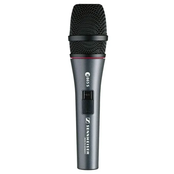 Sennheiser E865-S - Mikrofon pojemnościowy wokalny superkardioidalny z wyłącznikiem