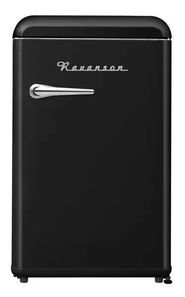 Lodówka Retro Ravanson LKK-120ERB 120l, styl vintage, 545 x 585 x 860 mm, czarny