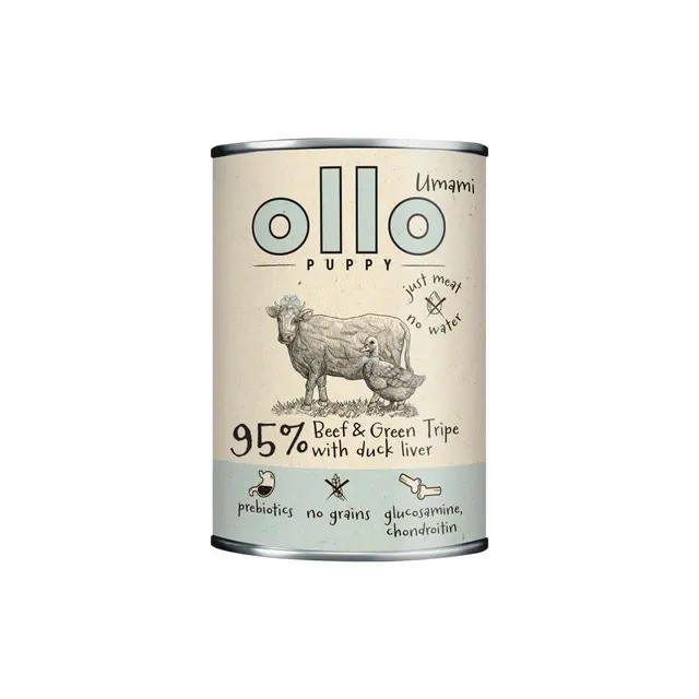 Ollo Puppy Umami Woł. żwacze z Kaczą Wątrobą 850g