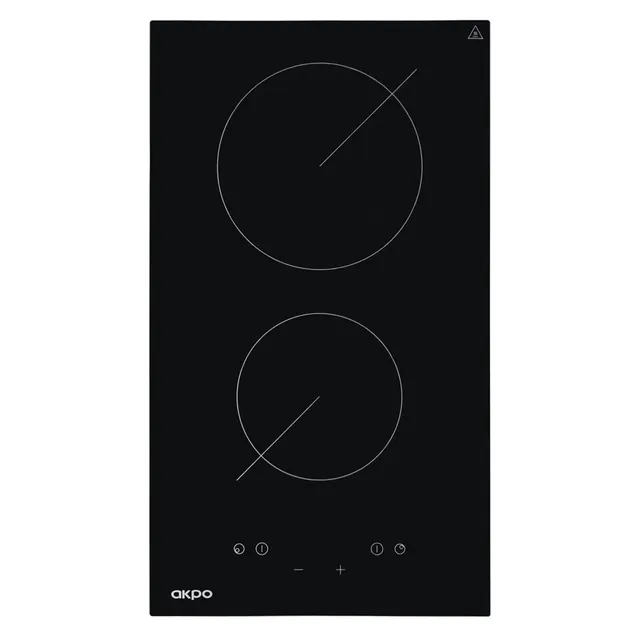 Płyta ceramiczna AKPO PKA 30830/2 30 cm, 2 pola, wskaźnik ciepła resztkowego, timer, czarny