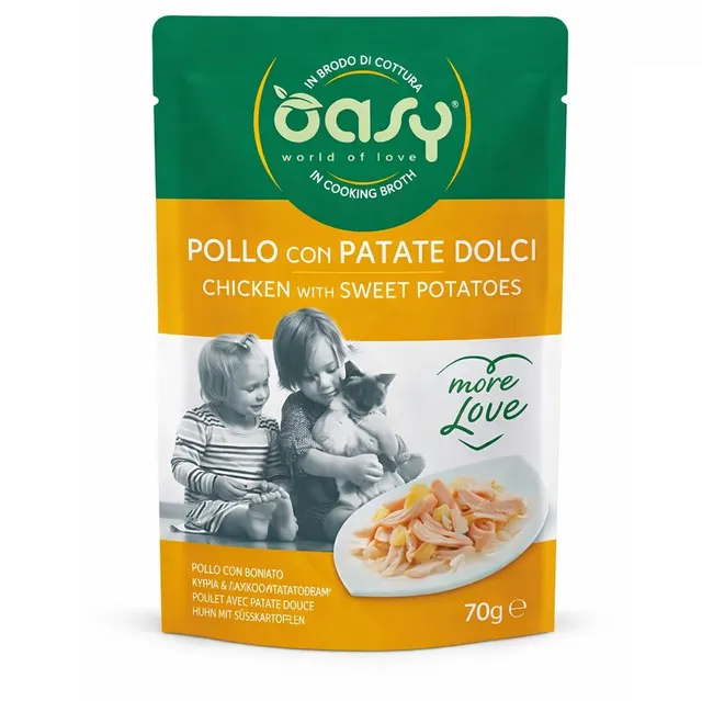 Oasy More Love Chicken with sweet potatoes 70gr