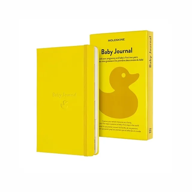Moleskine Dziennik Passion Baby to personalizowany arkusz wspomnień pozwala na dokumentowanie i trwałe zachowanie kluczowych momentów z pierwszych lat życia dziecka 400 stron.