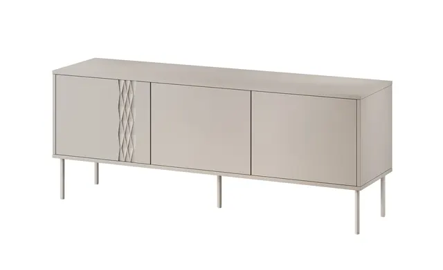 Szafka RTV 3D TRESSE 150x40x55 kaszmir mat