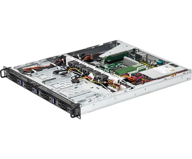 Platforma ASRock Rack (1U) Intel E-23XX (4xLFF 2xGbE Fixed PSU IPMI)
