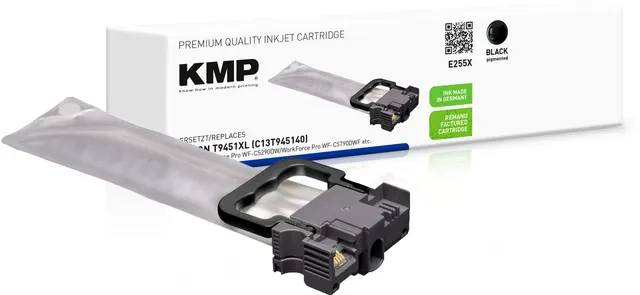 KMP 1645 4001 nabój z tuszem 1 szt. Zamiennik Czarny
