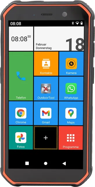 Telefon Olympia TREK 14cm (5.5 ) Dual SIM Android 10.0 4G USB Type-C 3GB 32GB 5000mAh - Pomarańczowy