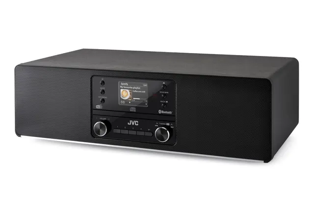 Mini wieża internetowa JVC RD-E984B Wi-Fi Bluetooth DAB+ CD Czarna