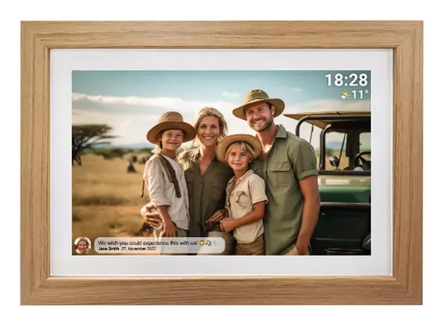Ramka na zdjęcia Denver z FRAMEO 10.1 16GB light wood