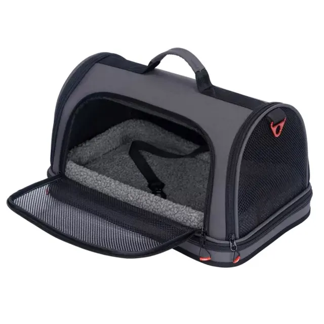 ZOLUX Torba transportowa dla psa i kota wzmocniona NOMAD L czarna 50×32×29